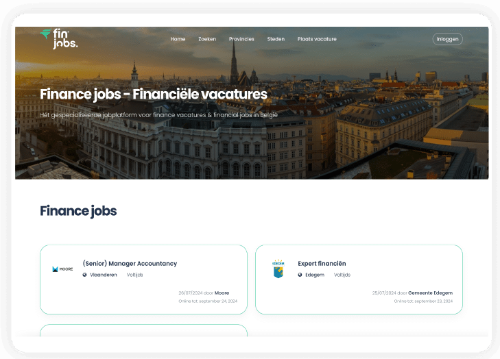 Finance jobs - Financiële vacatures - Fin-jobs - Accounting